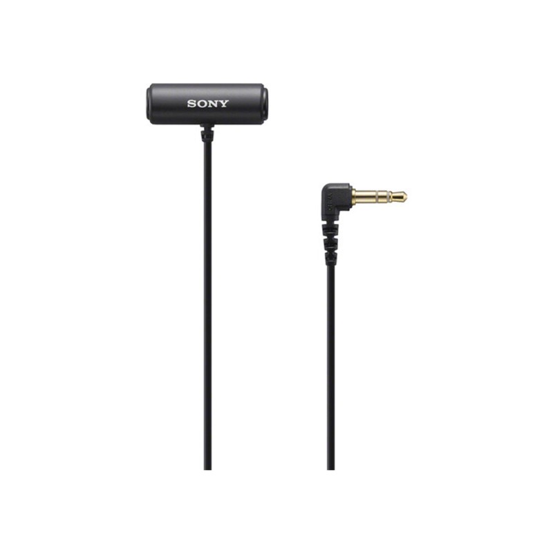 Sony ECM-LV1 Compact Stereo Lavalier Microphone with 3.5mm TRS Connector