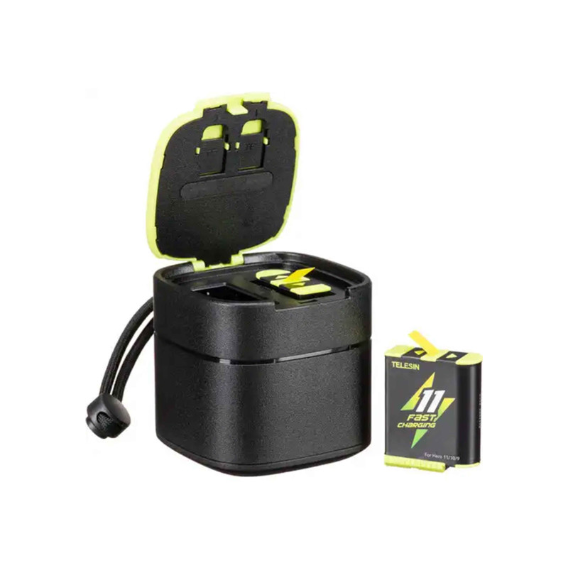 TELESIN Quick Charge Charging Case and Battery Set for GoPro 9/10/11