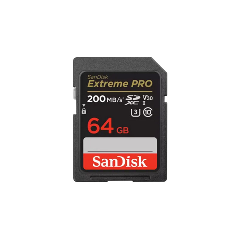 SanDisk Extreme PRO 64GB 200mbps SDXC UHS-I Memory Card